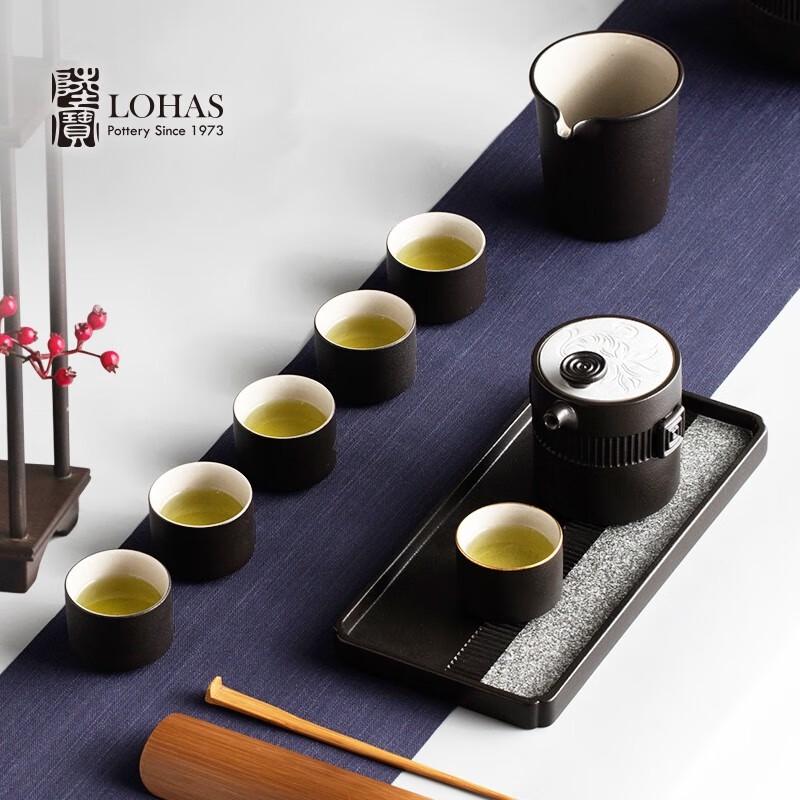 Lobao Zen Black Ceramic Tea Set