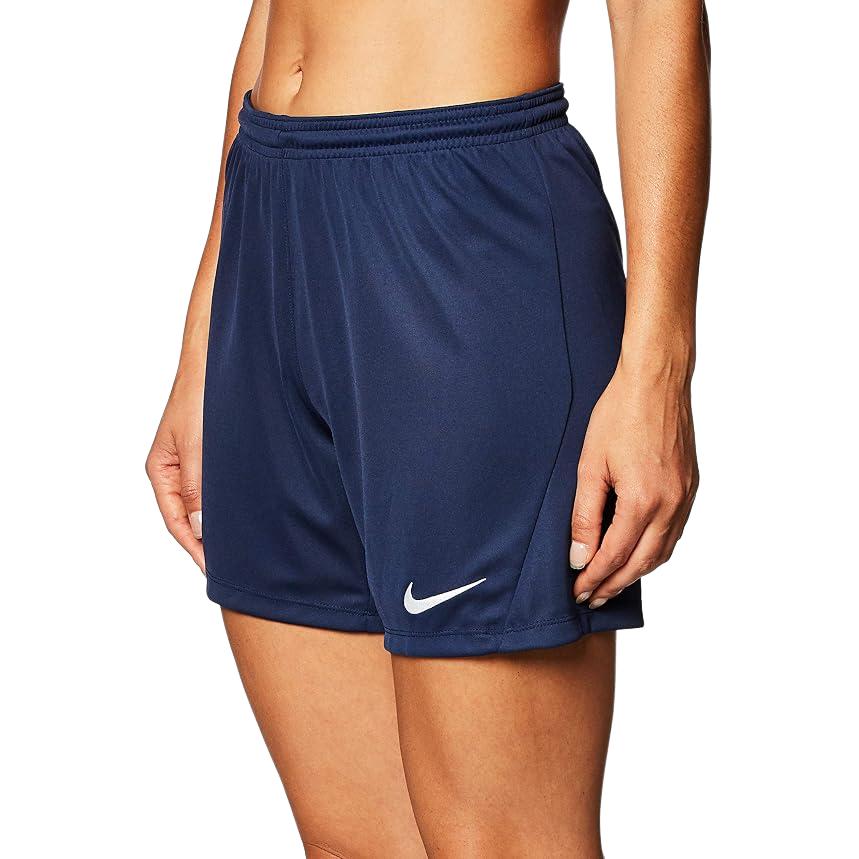 Nike Dri-FIT Solid Logo Print Athletic Shorts Women shorts Blue BV6860-410