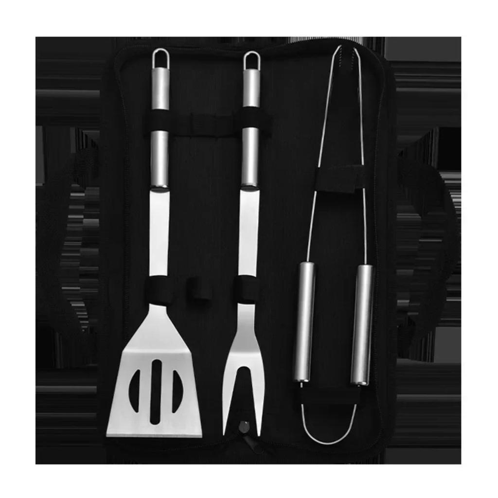 3PCS Stainless Steel BBQ Grill Tools Set for Outdoor Steak Korean Barbecue Household Cooking Utensils Kitchen Accessories bbq
