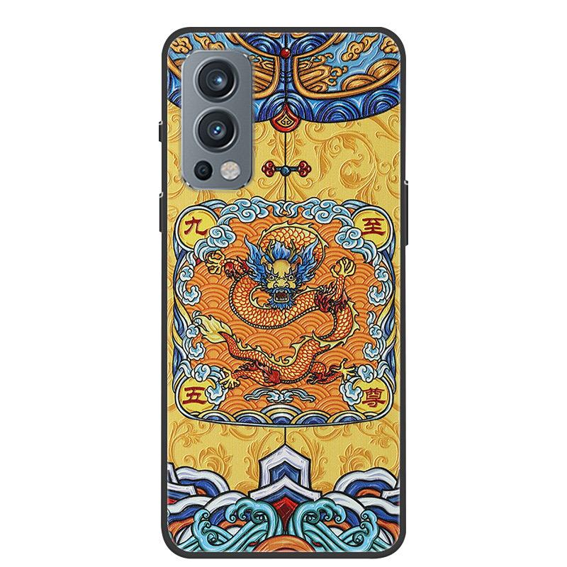 För Oneplus Nord 2 5G Fodral 3D Drake Prägling Mjuk TPU Silikon Baksidesfodral För Oneplus Nord2 5G One Plus Nord 2 Coque Bumper
