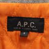 A.P.C. Wool Blend Pea Coat S Gray Quilted Back Women Used