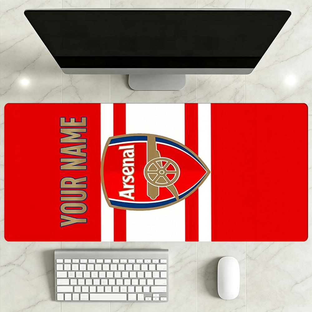 Arsenal F.c. Customized Name Mouse Pad Desk Mat Office Mouse Mats Non-Slip Rubber Bottom Suitable for Office Gaming PC Laptop