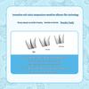 10 Rows Glue-Free Self-Adhesive Clear Ballet False Eyelashes - Natural Single Clusters for Easy Application and On-Camera Use