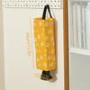 1pc Plastic Bag Storage Box, Foldable Garbage Bag Hanging Storage Bag Garbage Bin Rack Organizer, Household Food Bag Storage Box