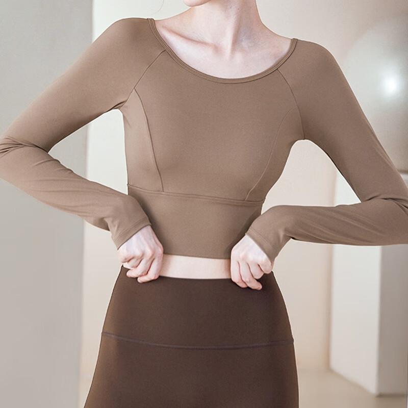 Women's Mesh Cross-Back Long Sleeve Yoga & Fitness Top