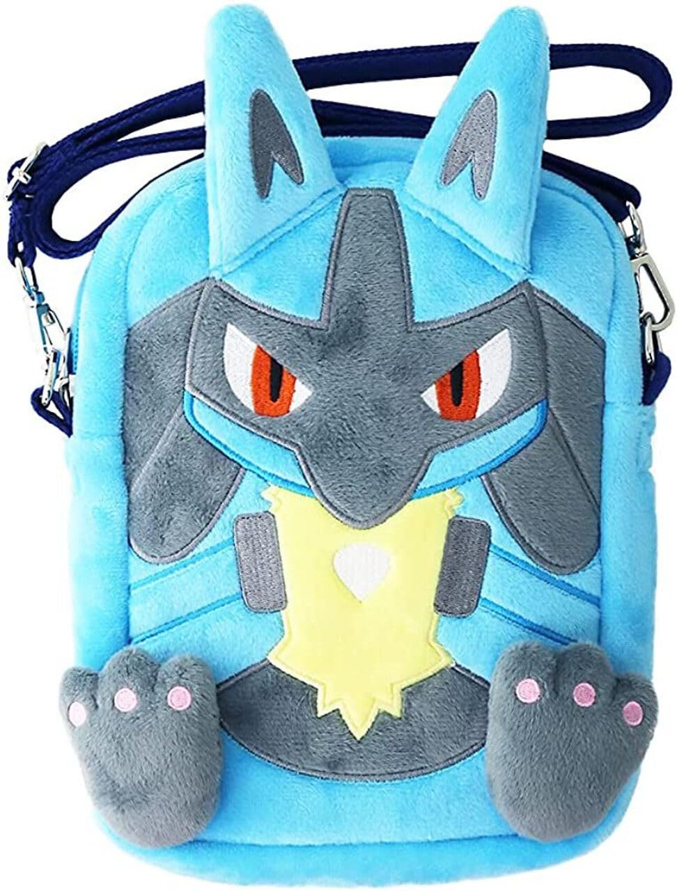 Morimoto Sangyo RM-7491 Lucario Plush Pouch Bag Shoulder Bag Plush Toy Fashion Children Kids Outing Gift Present