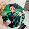Japanese-style cartoon Demon Slayer Kamado Tanjiro & Kamado Nezuko umbrella including home travel and outdoor activities Multi functional umbrella 35