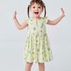 Minibala Baby Girl's Sweet Cotton Mesh Summer Dress