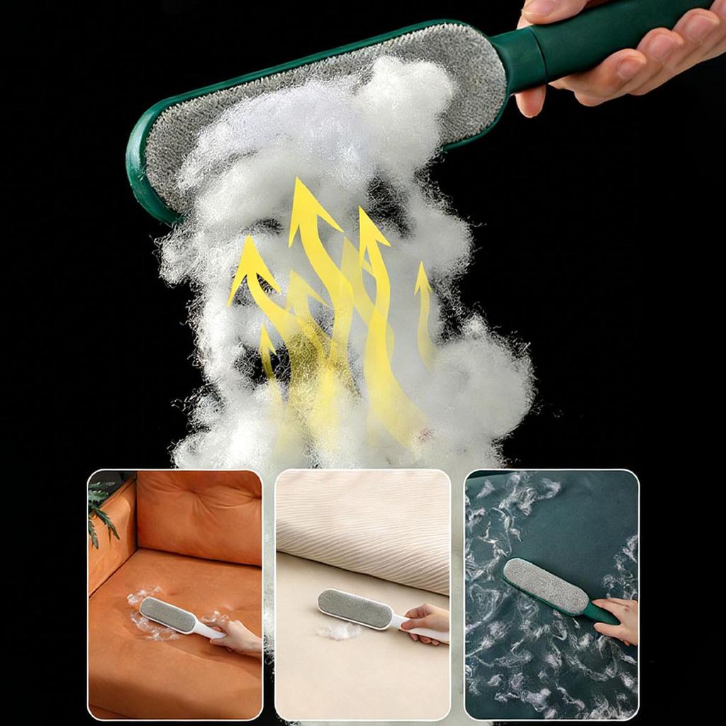 Lint Brush and Pet Hair Remover for Laundry, Clothes, Couches, Car Seats, Furniture and Fabric, Reusable Hair Removal Brush, Double-Sided Lint Roller