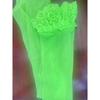 opp Simple over-the-knee lace-trimmed transparent colored thigh-high stockings