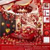 Complete Wedding Room Decoration Set: Balloons & Accessories for Bride's and Groom's Sides