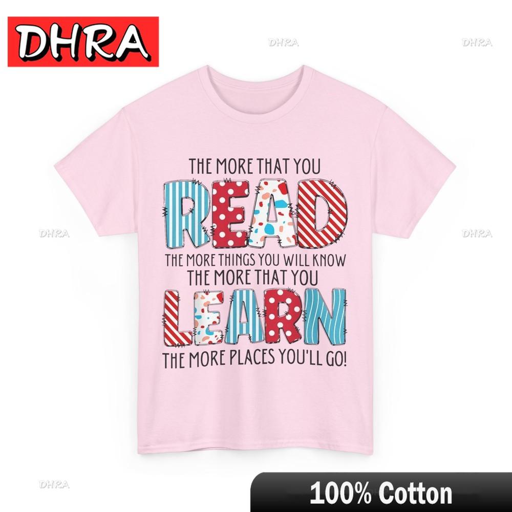 Bookish Shirt The More That You Read The More Things You Will Know Tshirt Tshirts UNIsex Bold Comfy Retro Tee Shirt Rap Anime S