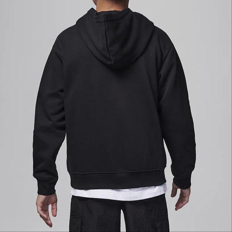 Jordan Numeric Hooded Casual Fleece Sweatshirt Kids Tops Black FV3203-010