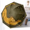 1pc Moon Cat Automatic Open/close, All-Season Portable Folding Umbrella, Travel, Everyday, Formal Events130
