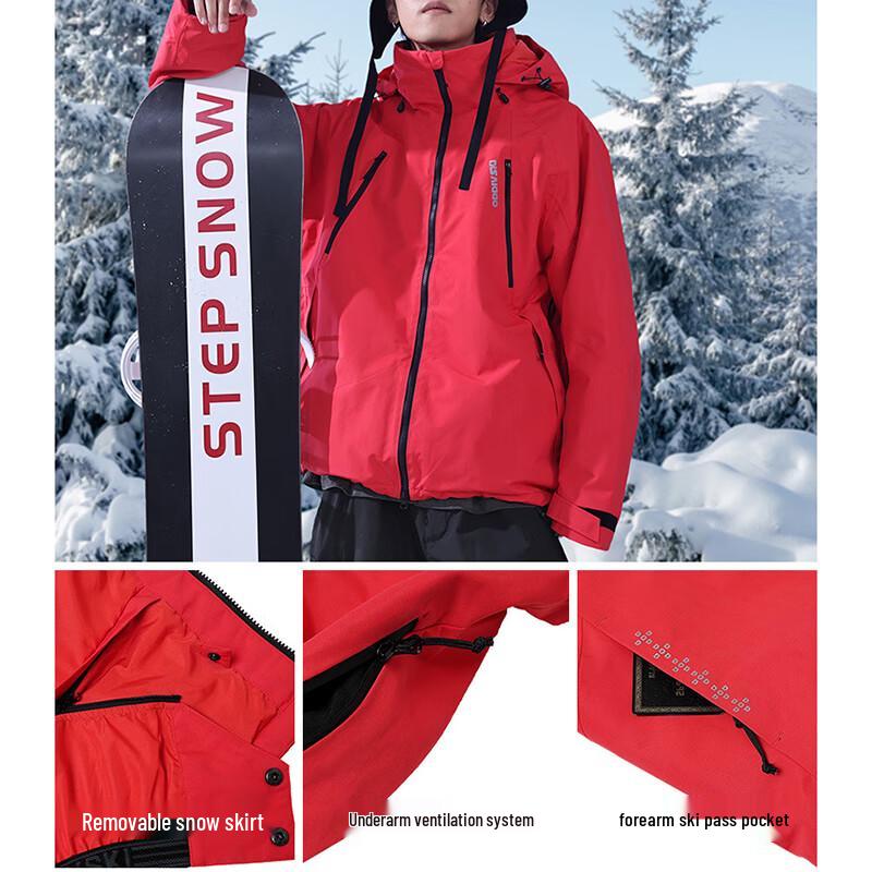 ODDIVSKI Men's 3L Waterproof Shell Ski Jacket