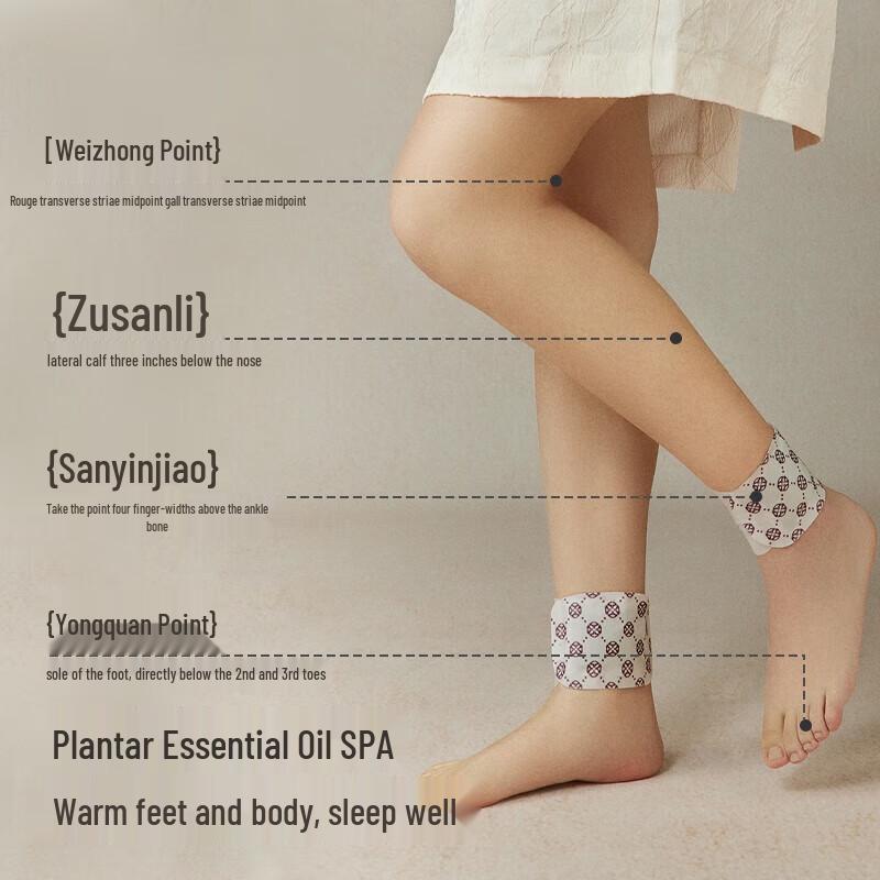 Zuodian Geranium Essential Oil Herbal Warming Foot Patches (6 Boxes)