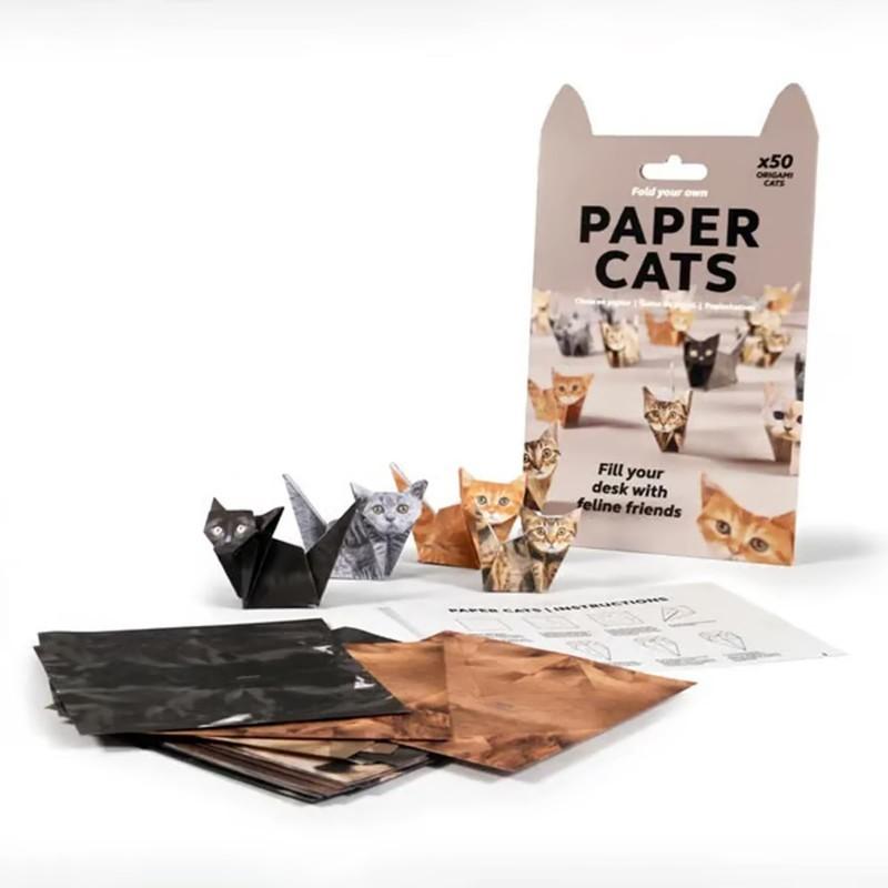 Cats Handmade DIY Paper Creative DIY Paper Cat Dog Dinosaur Folding Animal Folding Craft Paper Set for Home Decoration Gifts