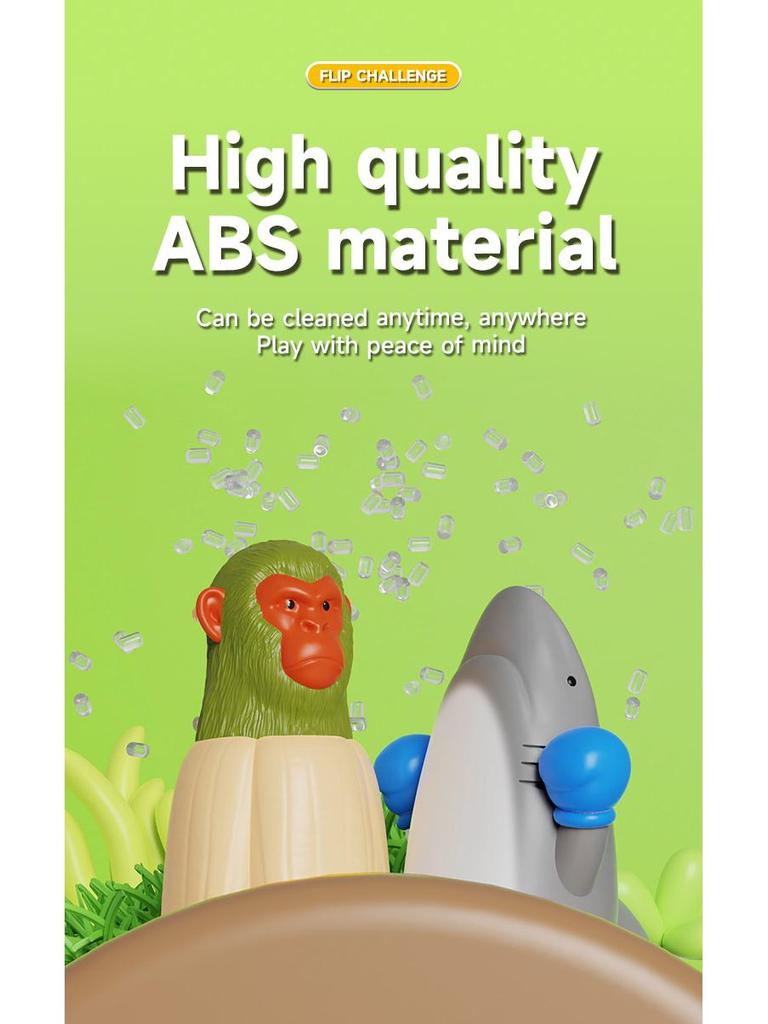 Creative Shan Hai Jing Flip Banana Monkey Shark Children's Party Table Game