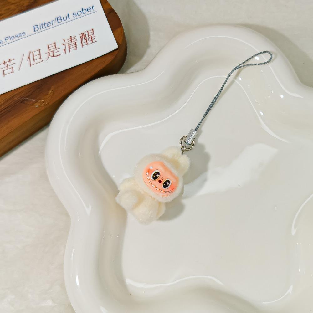 Mobile Phone Rope Flocking Keychain Pendant Doll Bag Pendant Creative Small Gift Pendant