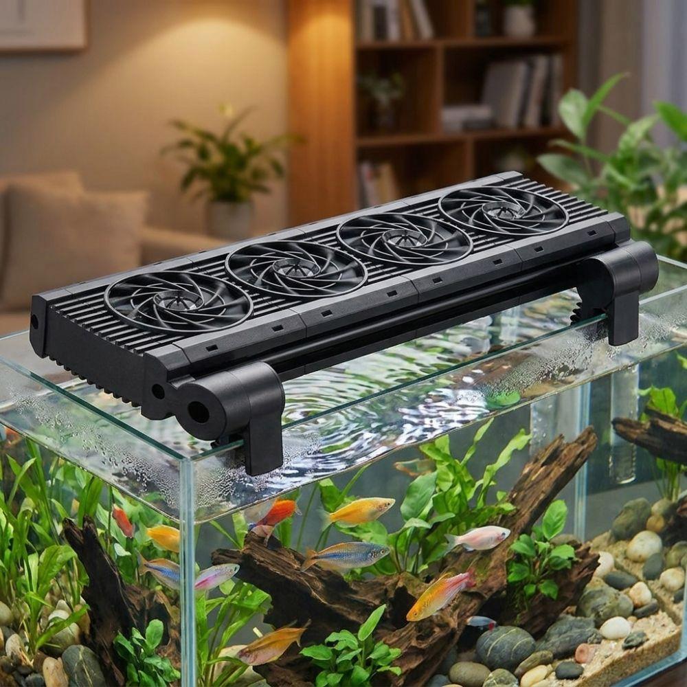 Variable Speed Fish Tank Chiller Fan 1/2/3/4/5/6 Head Heat Dissipation Fan Fishbowl Culture