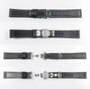 Swatch X OMEGA Leather and Rubber Strap with D-Buckle (Black)
