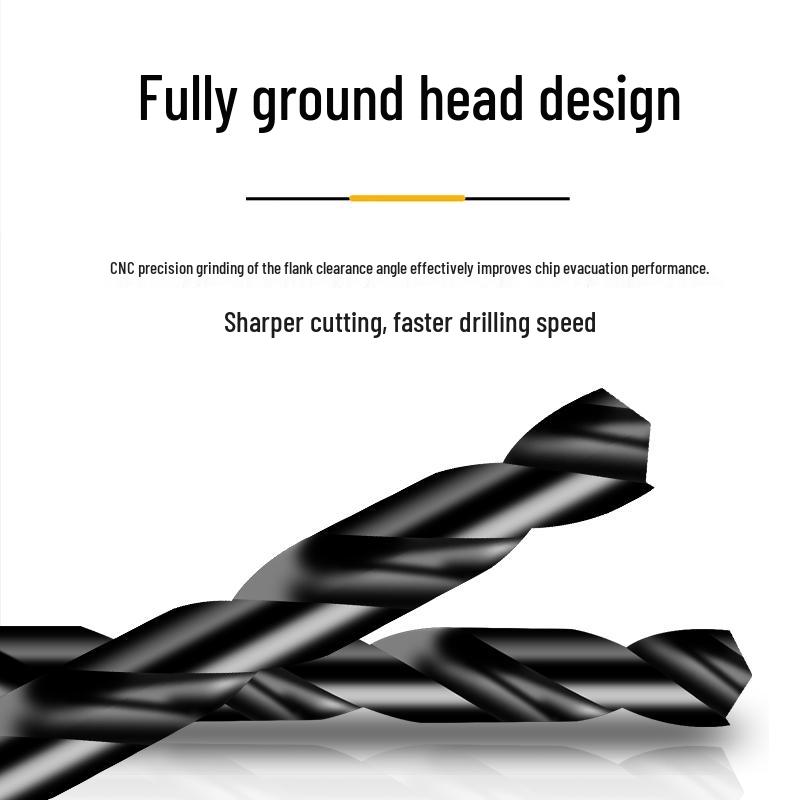 Su-Style High-Speed Steel Cobalt Morse Taper Shank Drill Bit, 13-35mm, for Stainless Steel