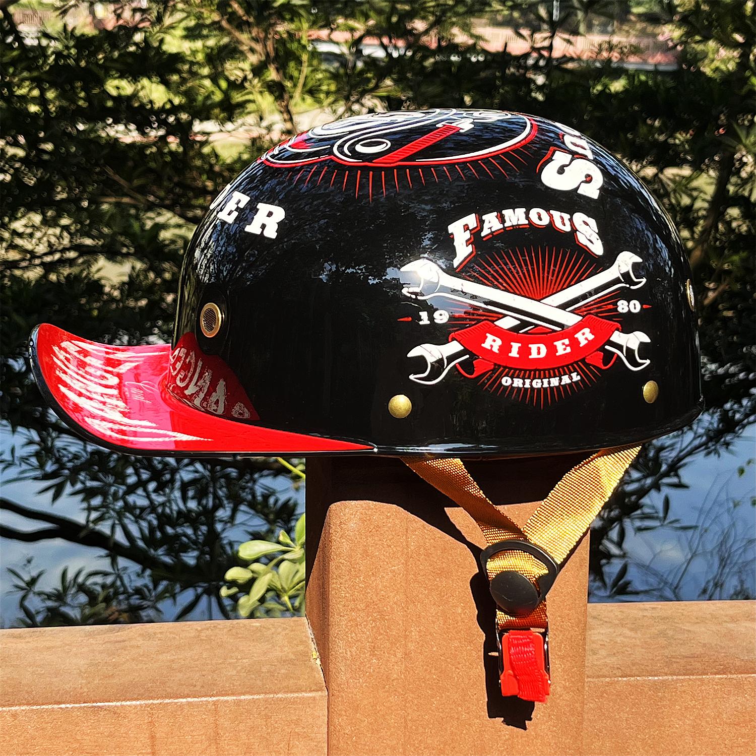 

Мотоциклетный шлем MTB велосипед Унисекс Защита для велоспорта Тип полумаски Ретро Винтаж Мода Мотоциклетные аксессуары XXL