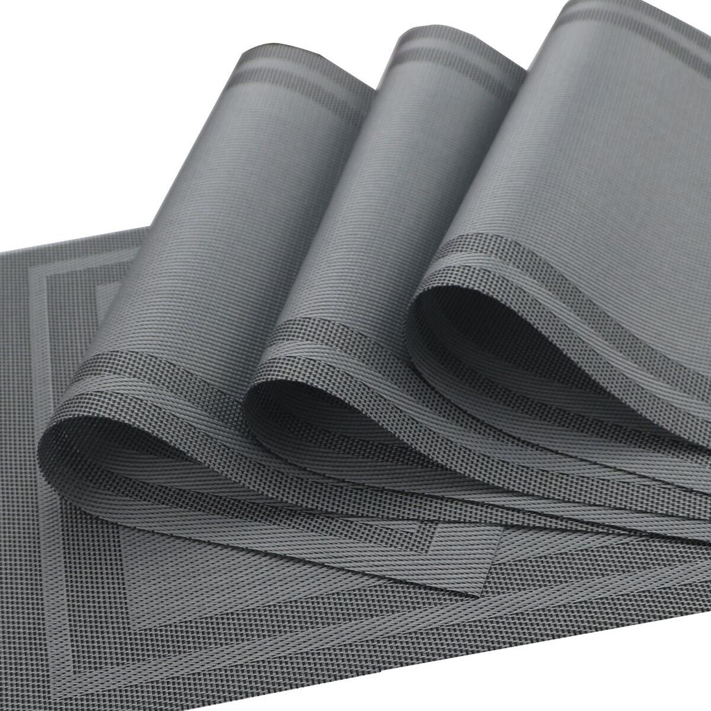 Tovaglietta 6 pezzi tovagliette da pranzo in PVC da cucina per la tavola, tappetino da pranzo sottobicchiere a prova di acqua, centrini individuali, tappetini per tazze