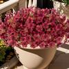 5 Bundles Plastic Fake Fall Artificial Flowers UV Resistant Fake Plastic Flowers Faux Plastic Flowers for Home Party Outdoor