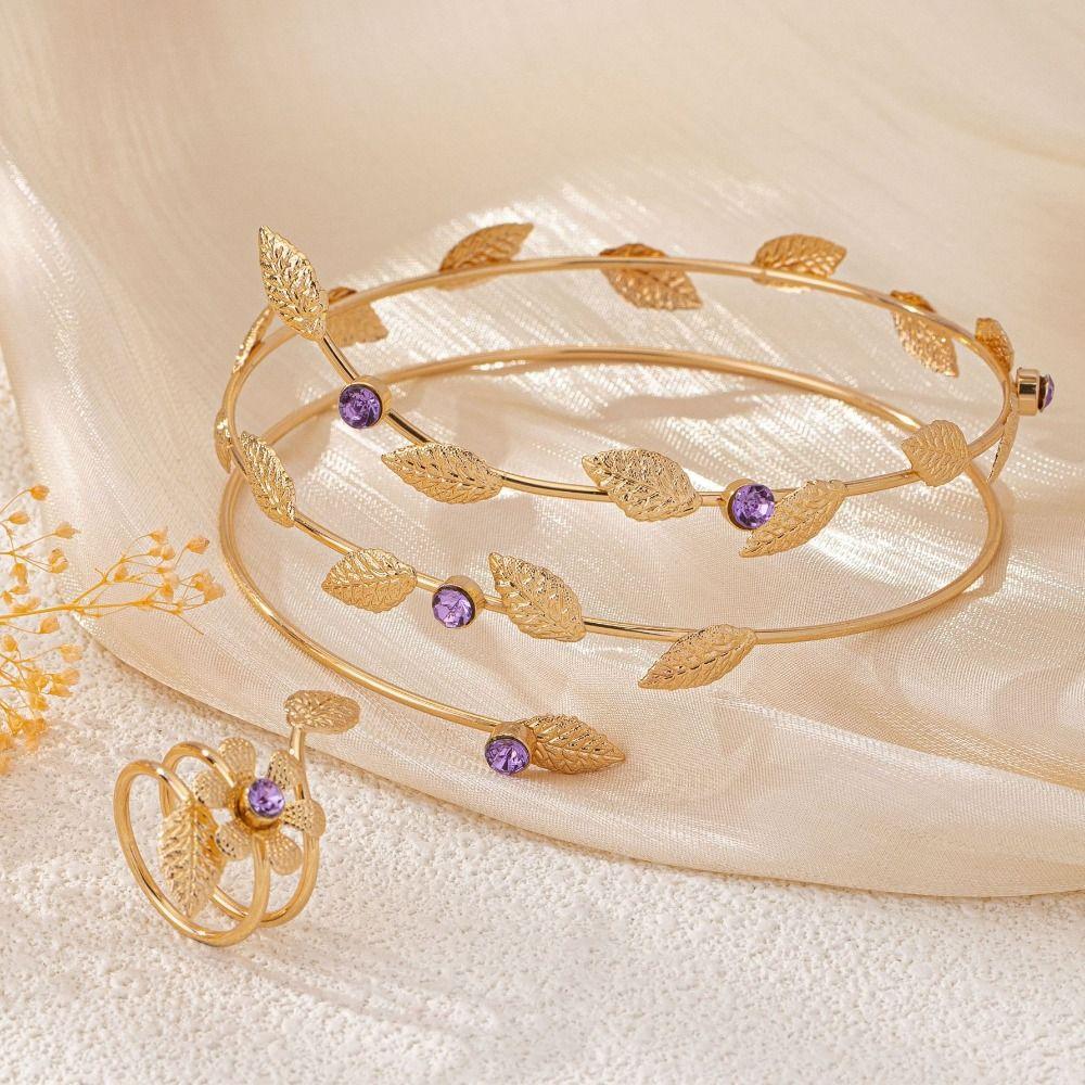 Metal Wide Open Bangle Multi Style Flower Bracelet Stylish Opening Arm Bracelet  Hand Jewelry