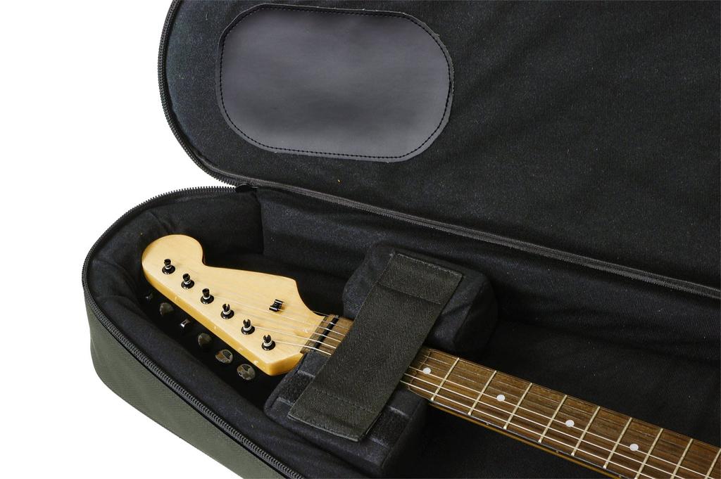 Husă chitară electrică KC verde semi-rigidă SHE-120/GR