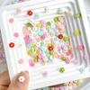 Hot Selling Multiple Colorful 6mm Small Flower Nail Art Decorations Resin Luminous Macaron Color Series Mixed Color Flowers