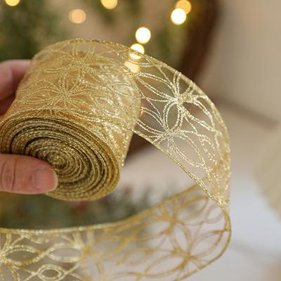 2 Metre/Rulo Polyester Simli Kurdele Ev Yapımı Kendin Yap Dekorasyon Hediye Paketi Jüt Altın Simli Kurdele Kendin Yap Yılbaşı Ağacı Fiyonğu Sarma Yılbaşı Altın Kurdele