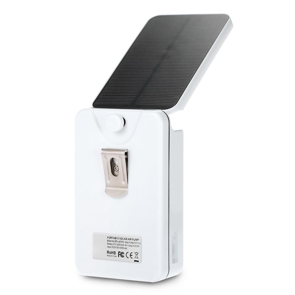 AC DC Solar Sauerstoffpumpe USB Wiederaufladbare Aquarienluftpumpe mit Luftschlauch für Aquarium Stromausfall Notfall