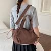 Torebka na ramię Damska torebka crossbody ze ściągaczem Jednokolorowa torba tote