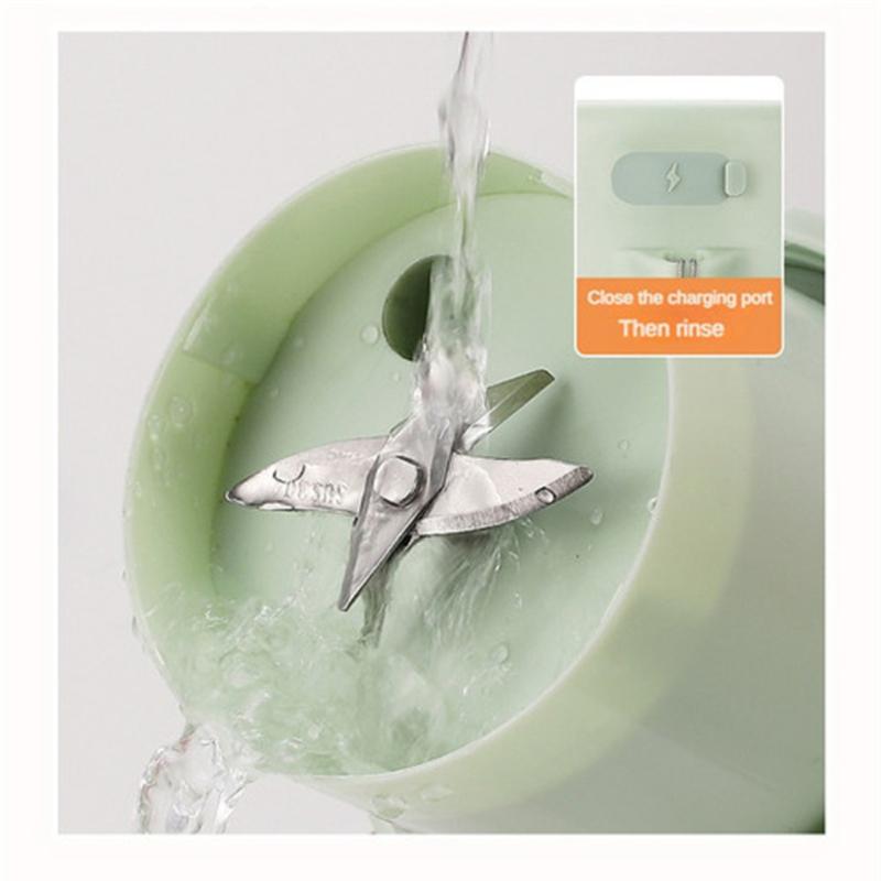 350ML Mini Home Electric Juicer Bærbar USB-lading med halmjuicekopp fruktmaskin