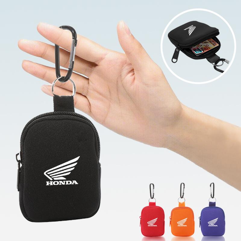 Car Casual Coin Purse Zipper Wallet Retro Key Holder Mini Money Bag For Honda Mugen Power Civic Accord CRV Hrv Jazz CBR VTEC VFR CG3