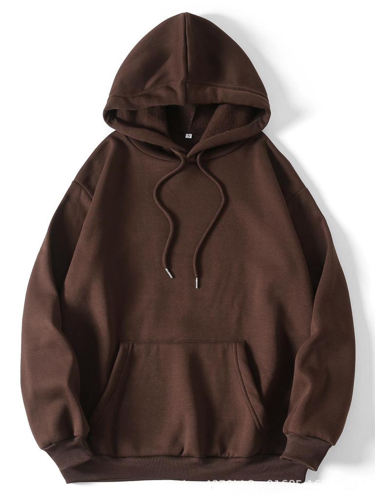 European Code Light Board Sweater Men's and Women's Solid Color Sweater Printing Loose Casual Hoodie Sports
