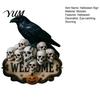 Entrance Door Ornament Halloween Wooden Welcome Sign, Spooky Skull Frog Crow Witch Hanger, Festive Holiday 2D Wall Hanging Sign for Home Party
