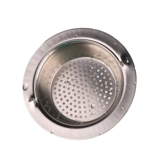 

Kitchen Stainless Sink Steel Sewer Strainer Drain Waste Anti-clog Handled Filter 11.5cm with Handle
