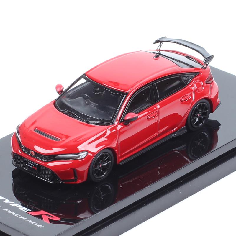 

HJ64 1/64 Scale Honda Civic Type R FL5 Racing Black Package Diecast Car Model Toy Vehicles Metal Acrylic Box Hobby Japan Gifts