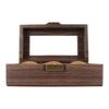 3 Slot Watch Display Case Wood Detachable Pillow Glass Cover Single Layer Watch Box for Jewelry