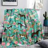 1Pc Horses Print Flannel Blanket, High Quality Comfortable for All Seasons, Home Decor, Warmth and Comfort, Perfect for Gifts