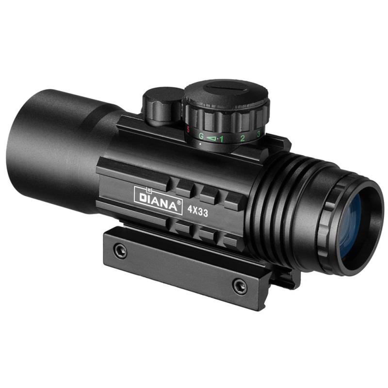 Diana 4X33 Tactical Optical Scope Green Red Cross Illuminated Scope Hunting Scope