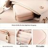 Portable Jewelry Travel Box - Mini Organizer Jewelry Storage Box for Necklaces, Earrings and Rings, Suitable for Girls and Ladie
