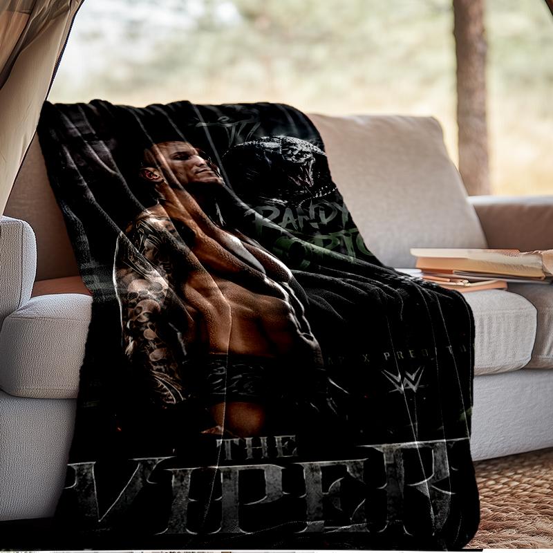 Wrestling Champion With Wwe Title Blanket Lightweight Ideal Bedding Blanket Perfect for Travel, Living Rooms, Offices, Sofas, Fan Christmas Gift