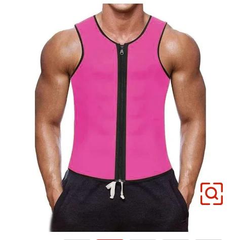 Muži Body Shaper Pas Trenér Sauna Oblek Pot Vesta Hubnutí Spodní prádlo Hubnutí Košile Spalovač tuků Cvičení Tílka Tvarové oblečení