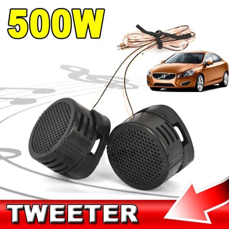 1 Çift 500 W Araba Tweeter Hoparlör Dome Hoparlör Dahili Crossover Hoparlör Motosiklet Araba Için Yüksek Verimlilik