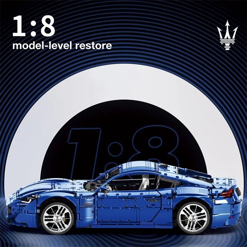 5480PCS Maserati GranTurismo Ediție Aniversară 110 Ani Blocuri de Construcție 1:8 Cărămizi Model Mașină Sport Decor de Birou Jucării pentru Copii