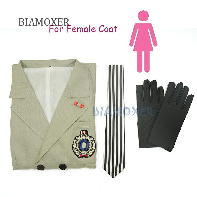 Goro Akechi Cosplay Pruik P5 Cosplay Schooluniform Pak Jas Stropdas gratis Handschoenen Cosplay Kostuum Outfit S beige